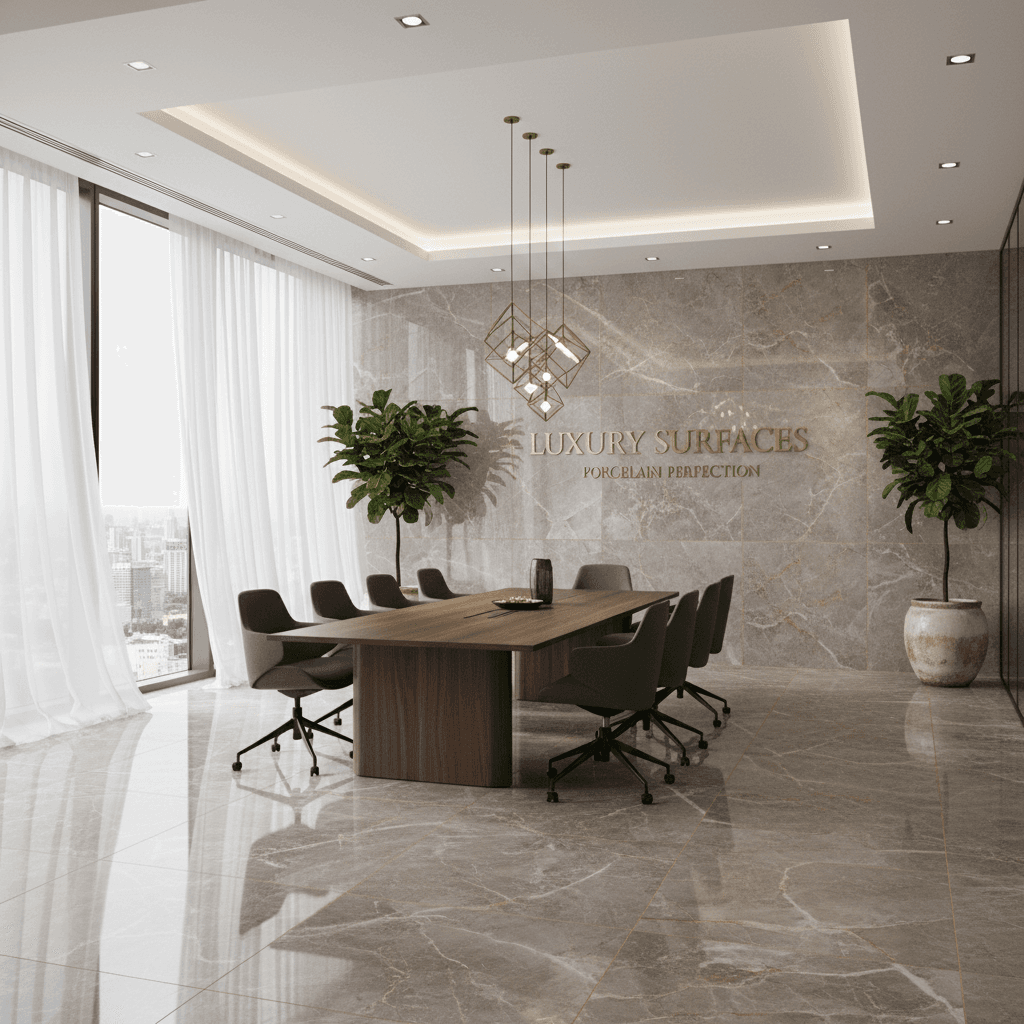 Completed porcelain stoneware project example